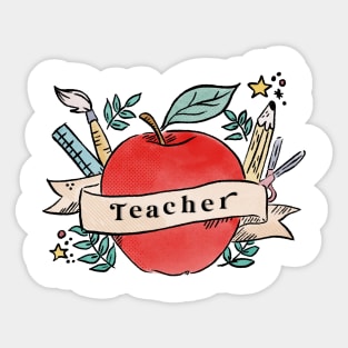 Teacher Shirt Sticker